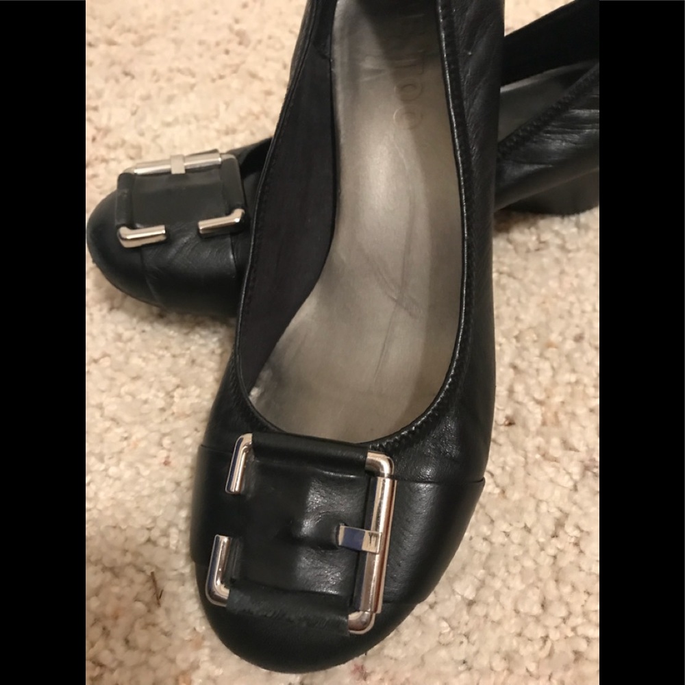 Me Too Black Flats